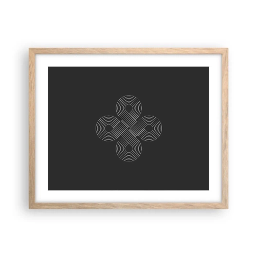 Plagát v ráme zo svetlého duba - V keltskom duchu - 50x40 cm