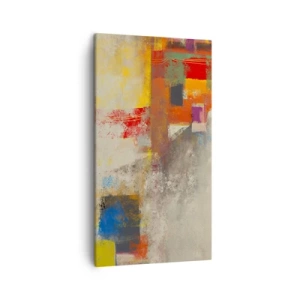 Obraz na plátne - Geometria farieb - 45x80 cm
