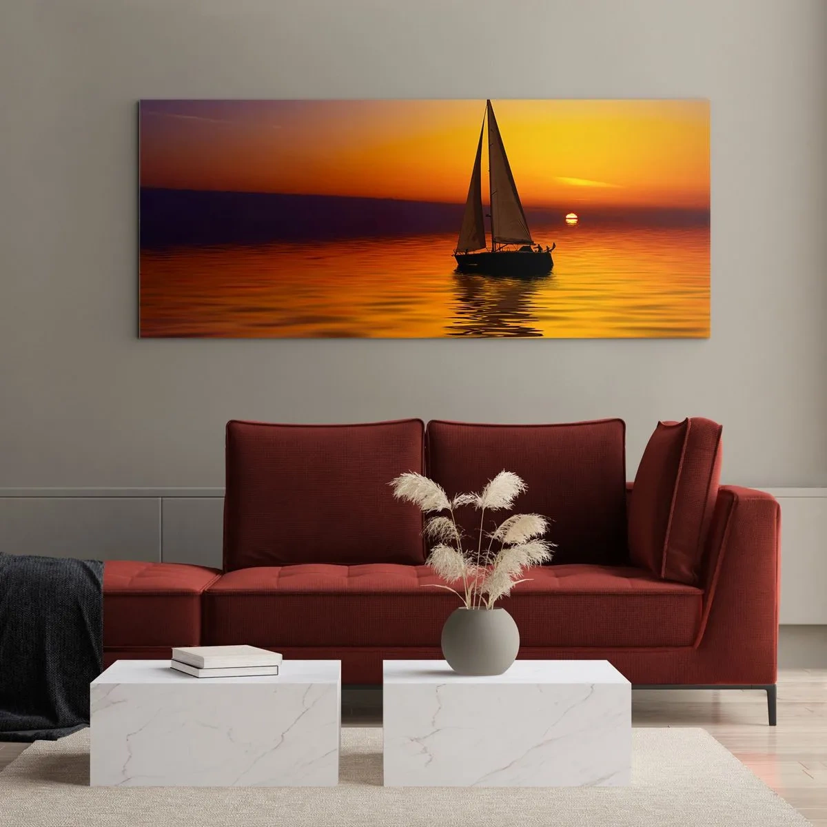 Obraz na skle - Ako je tu za súmraku ticho… - 120x50 cm