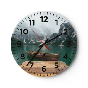 Nástenné hodiny - „Hrdé skaly vpredu“ - 30x30 cm