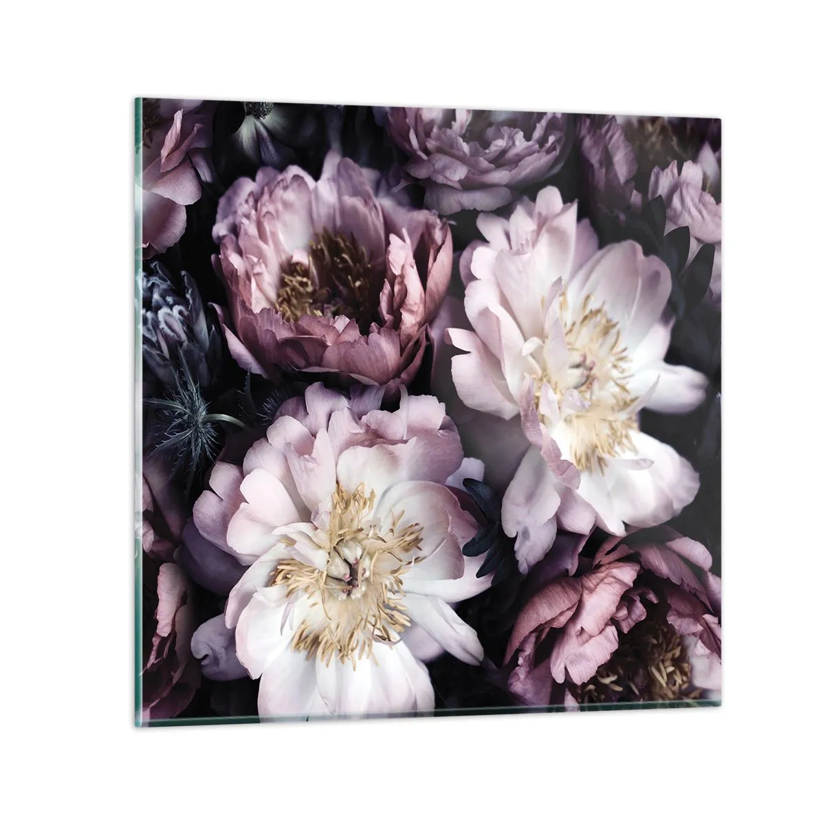 Obraz na skle - Kytica v starom štýle - 70x70 cm