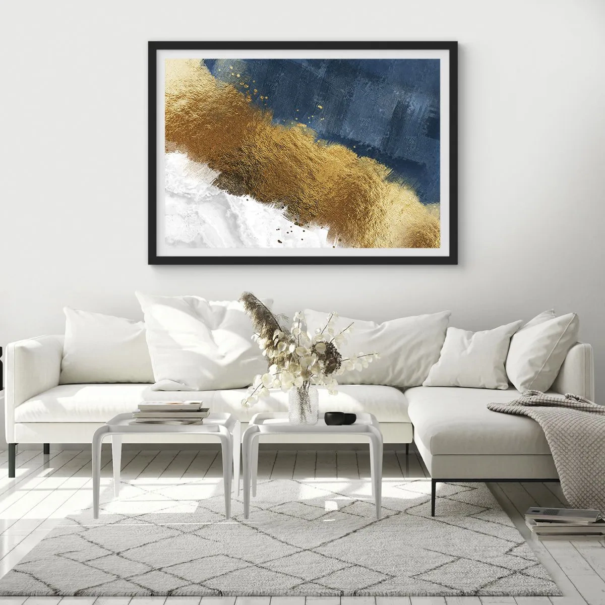 Plagát v čiernom ráme - Farby leta - 100x70 cm