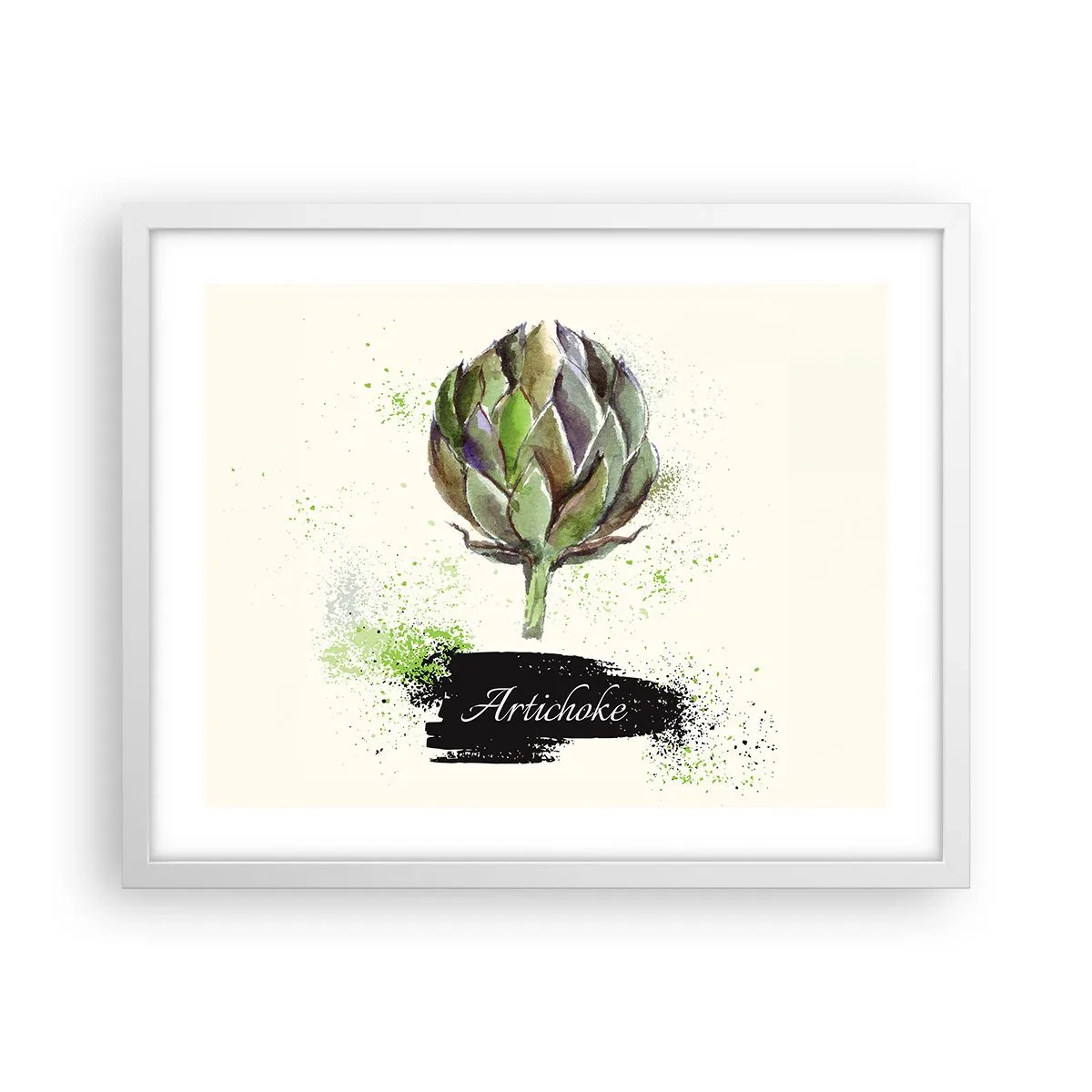 Plagát v bielom ráme - Nech žije zelenina! - 50x40 cm