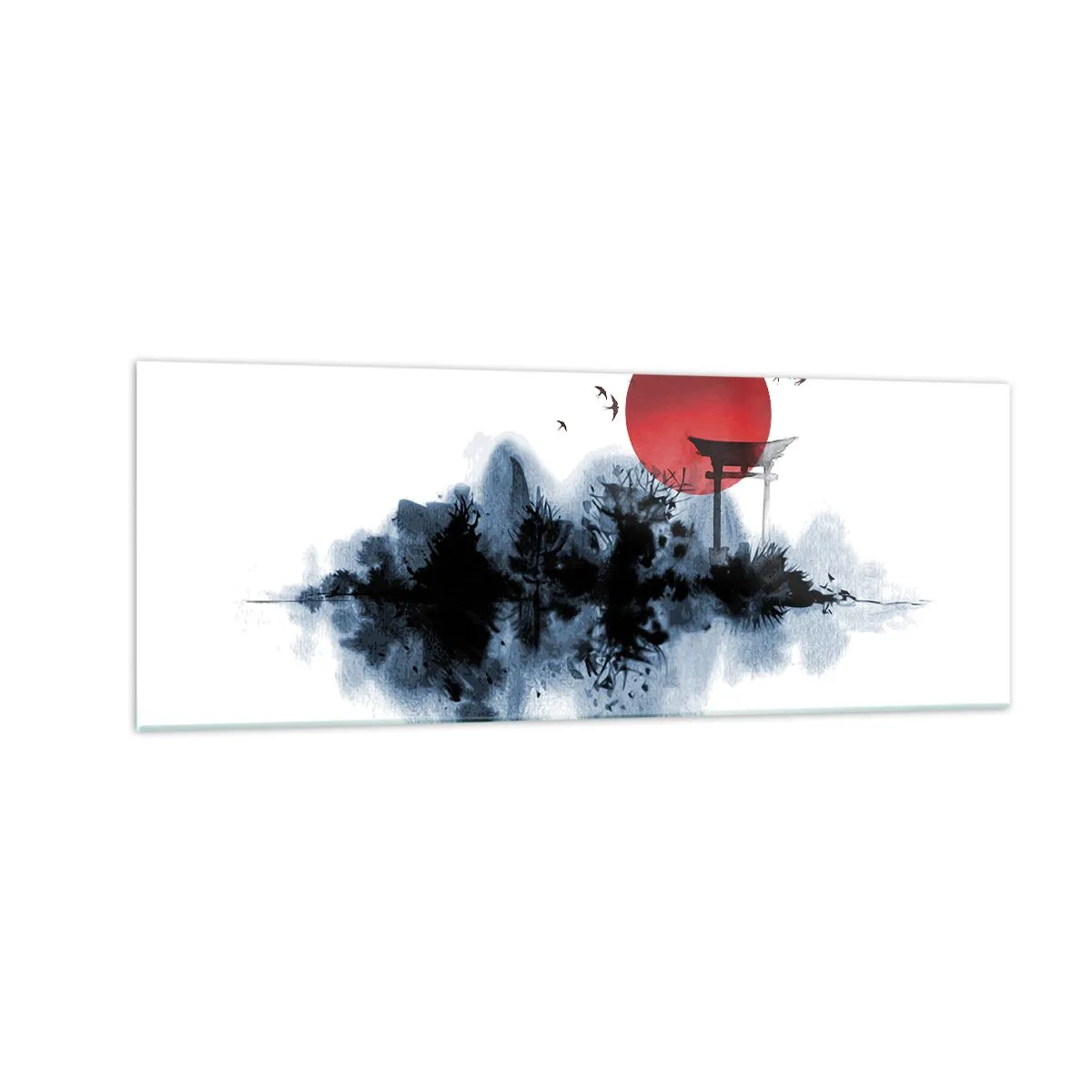 Obraz na skle - Japonský pohľad - 140x50 cm