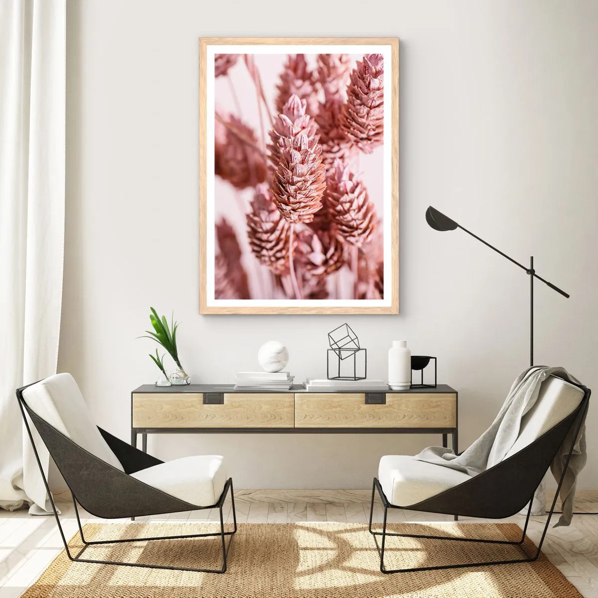 Plagát v ráme zo svetlého duba - Zdanlivo nenápadné - 61x91 cm