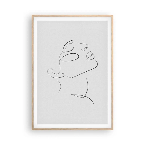 Plagát v ráme zo svetlého duba - Meandre sna - 70x100 cm