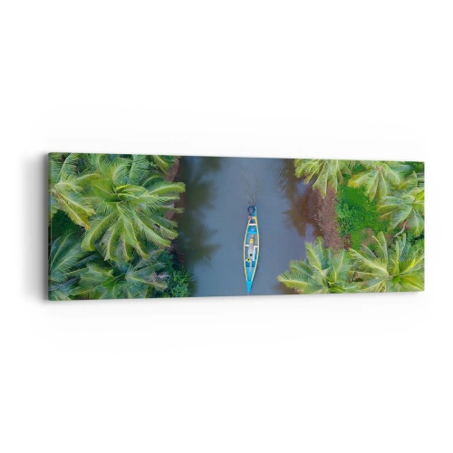 Obraz na plátne - Na tropickom chodníku - 90x30 cm
