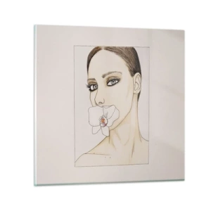 Obraz na skle - Symbol elegancie a krásy - 30x30 cm