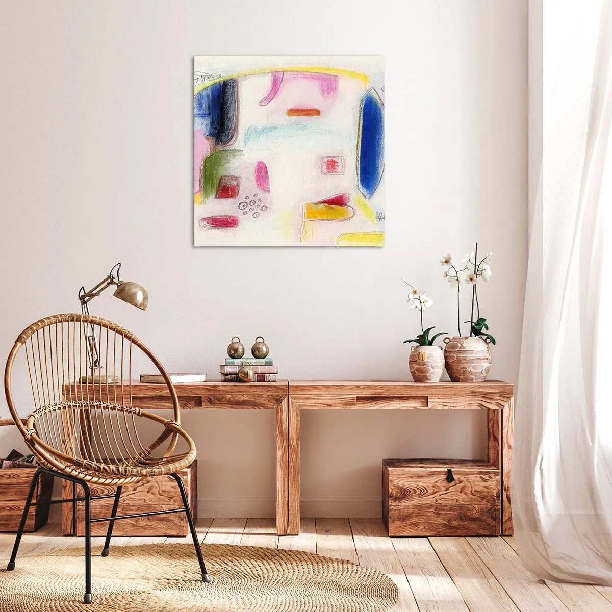 Obraz na plátne - Viac konvexné ako konkávne alebo ploché - 60x60 cm