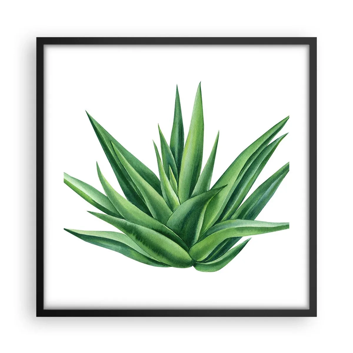 Plagát v čiernom ráme - Zelená – sila – život - 50x50 cm