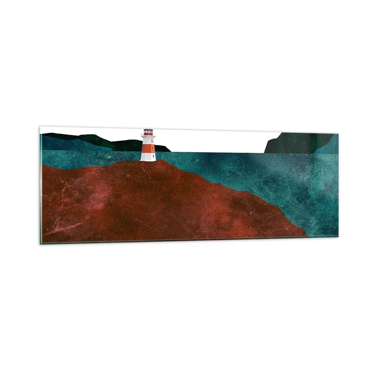 Obraz na skle - Hľadiaca na more - 90x30 cm