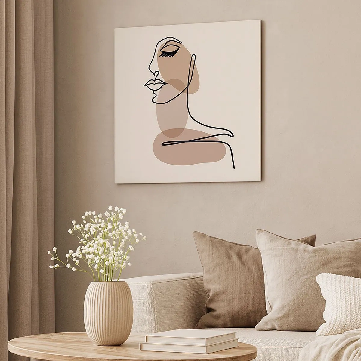 Obraz na plátne - Pri počúvaní samého seba - 30x30 cm