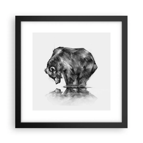 Plagát v čiernom ráme - Je príjemné sa stretnúť s niekým blízkym - 30x30 cm