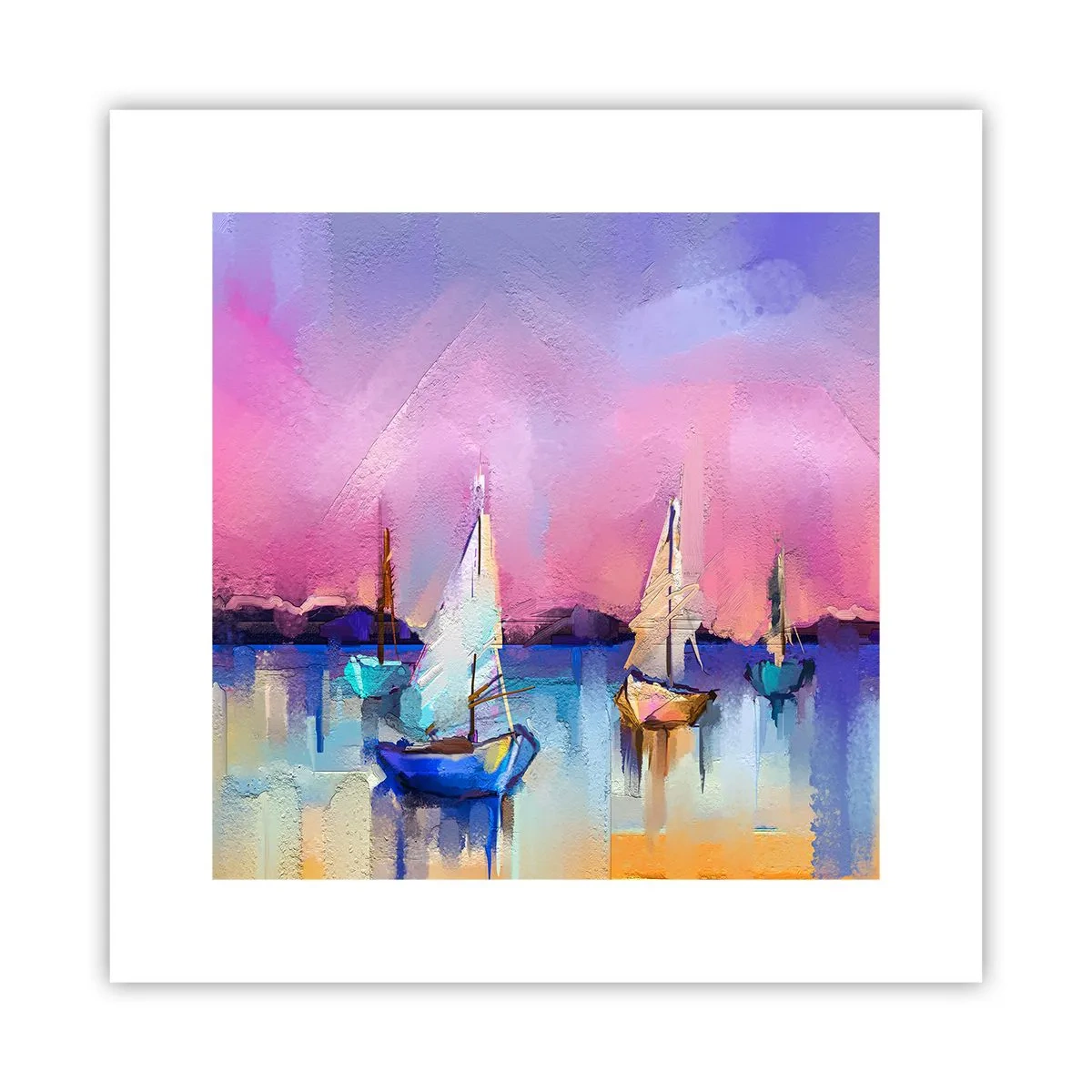 Plagát - Smer: široká voda - 30x30 cm
