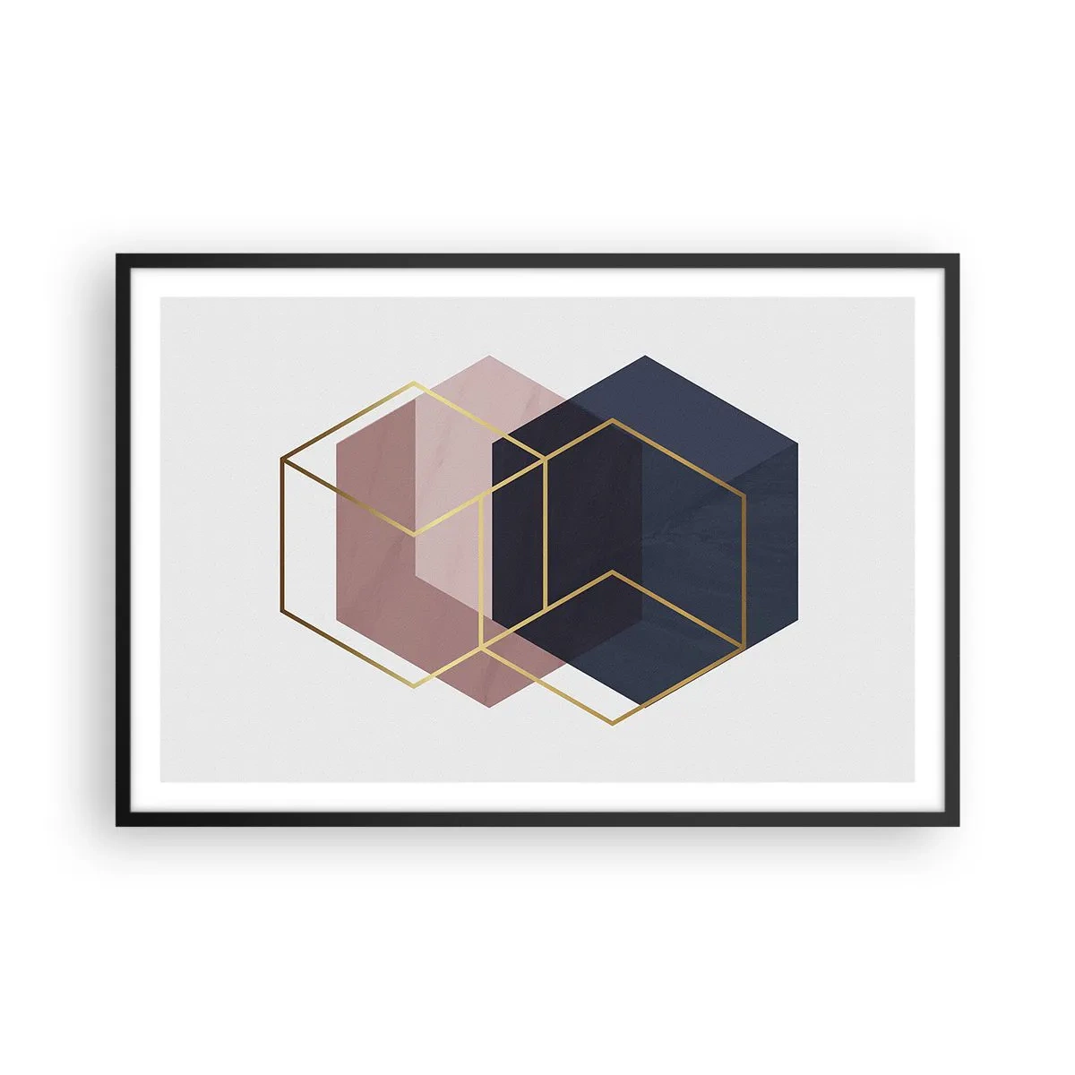 Plagát v čiernom ráme - Sila jednoduchosti - 91x61 cm