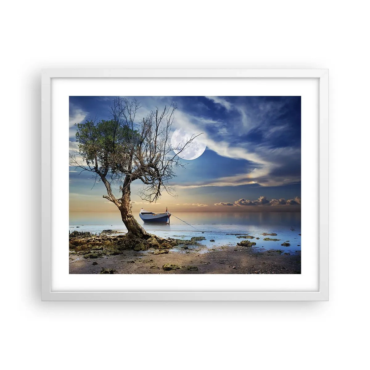 Plagát v bielom ráme - Je to koniec alebo začiatok? - 50x40 cm