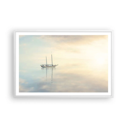 Plagát v bielom ráme - V mori ticha - 91x61 cm
