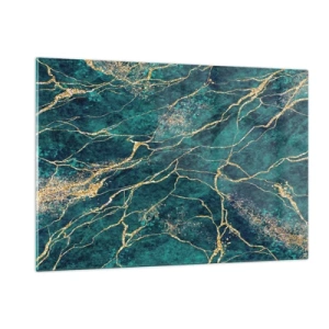 Obraz na skle - Zlatá žila - 120x80 cm
