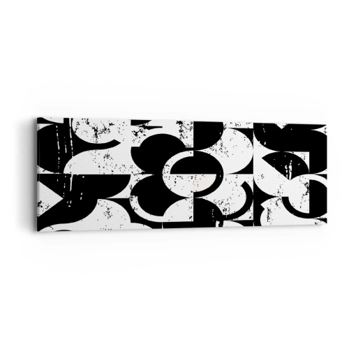 Obraz na plátne - Biele je biele a čierne čierne - 90x30 cm