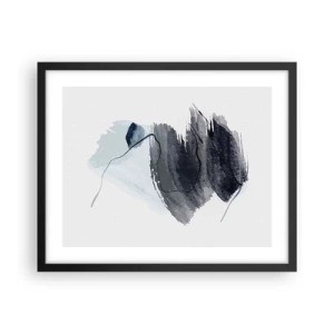 Plagát v čiernom ráme - Intenzita a pohyb - 50x40 cm