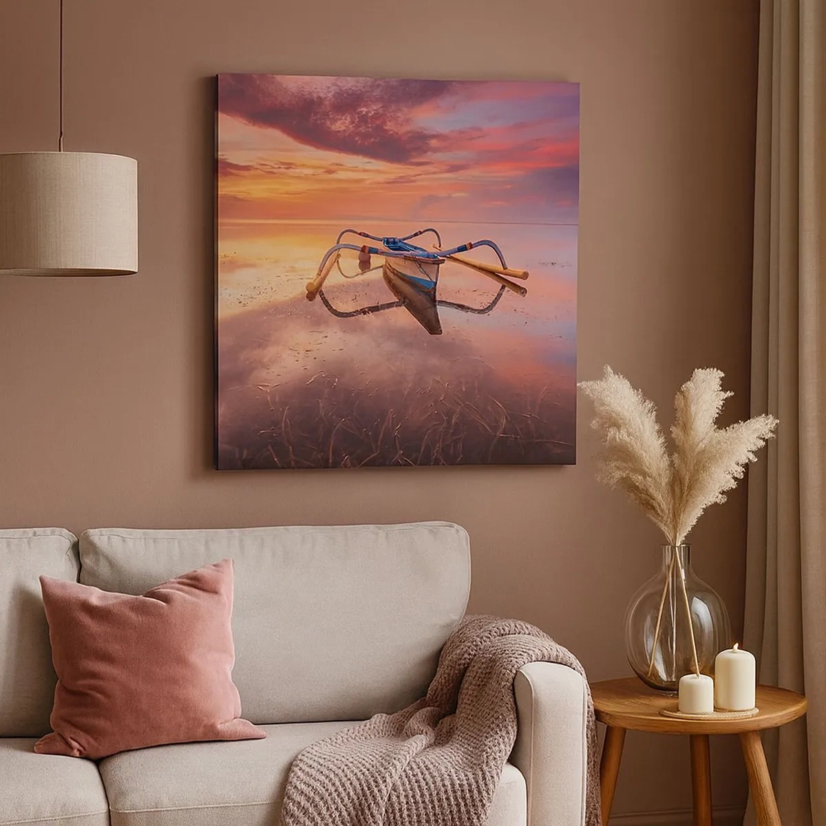 Obraz na plátne - Pokoj tropického večera - 30x30 cm