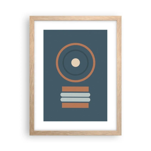 Plagát v ráme zo svetlého duba - Podstata vecí - 30x40 cm