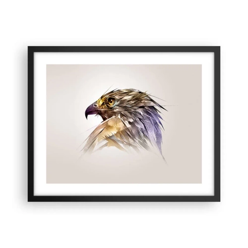 Plagát v čiernom ráme - Portrét bojovníka - 50x40 cm