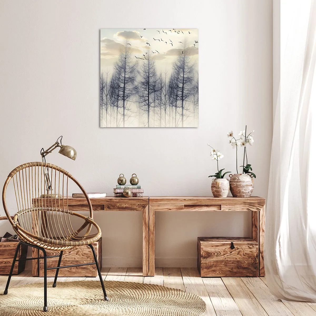 Obraz na plátne - Duchovia lesa - 60x60 cm