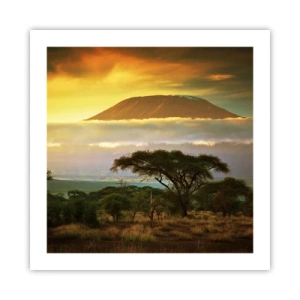 Plagát - Sen cestovateľa - 50x50 cm