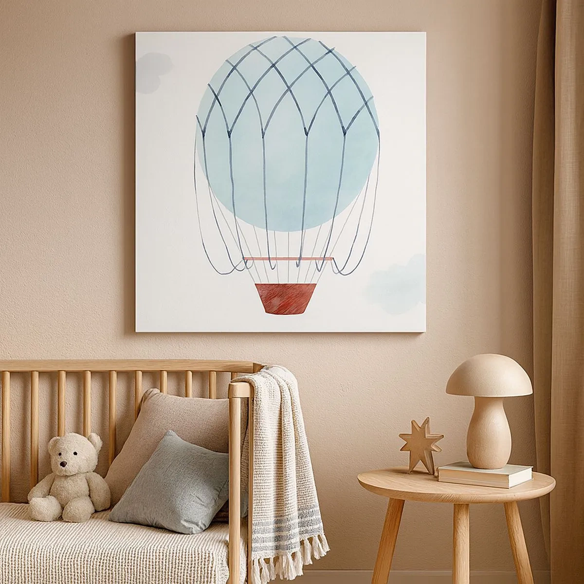 Obraz na plátne - Celý v oblakoch - 30x30 cm