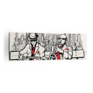 Obraz na plátne - Newyorská improvizácia - 160x50 cm