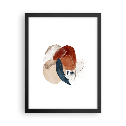 Plagát v čiernom ráme - Oválna kompozícia - 30x40 cm