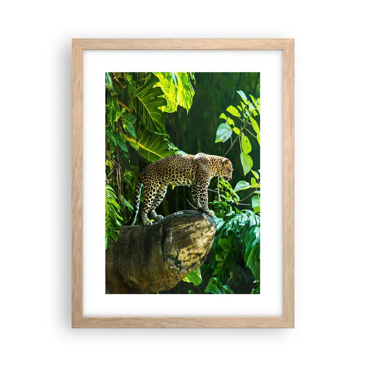 Plagát v ráme zo svetlého duba - Na lov? - 30x40 cm