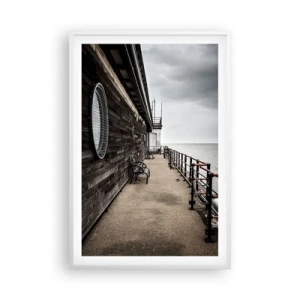 Plagát v bielom ráme - Čas, ktorý sa zastavil - 61x91 cm