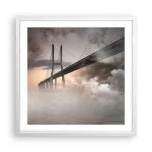 Plagát v bielom ráme - Pri rieke, ktorá nie je - 50x50 cm