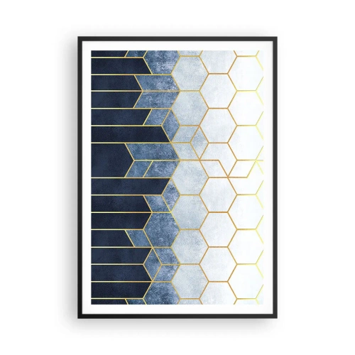 Plagát v čiernom ráme - Kompozícia v synkopickom rytme - 70x100 cm