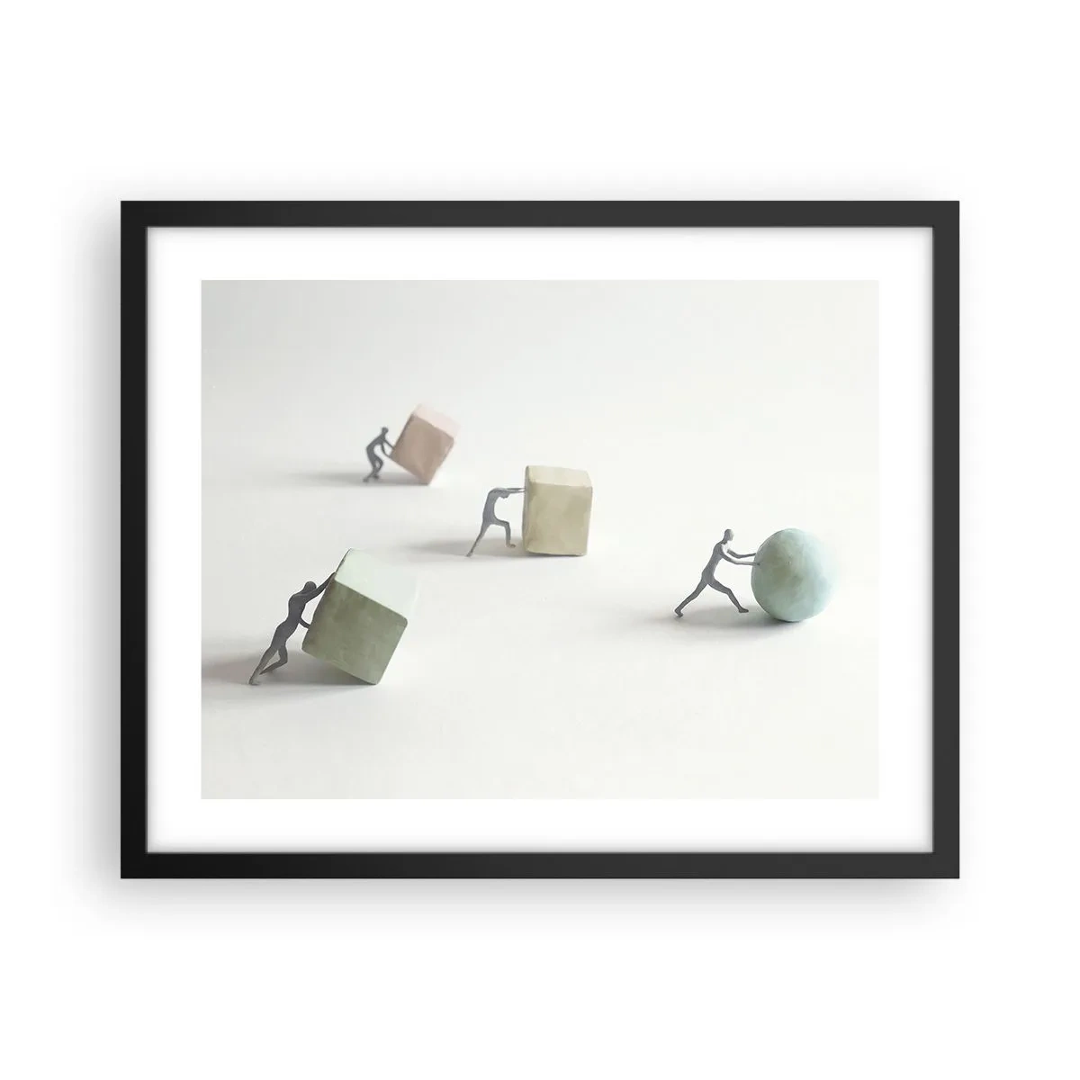 Plagát v čiernom ráme - Život samotný - 50x40 cm