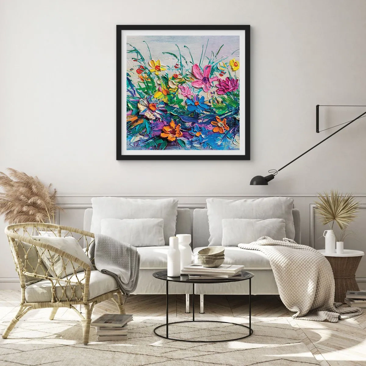 Plagát v čiernom ráme - Vôbec nie zátišie - 50x50 cm