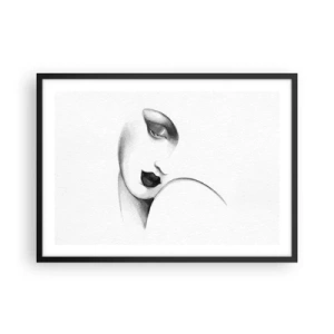 Plagát v čiernom ráme - V štýle Lempickej - 70x50 cm