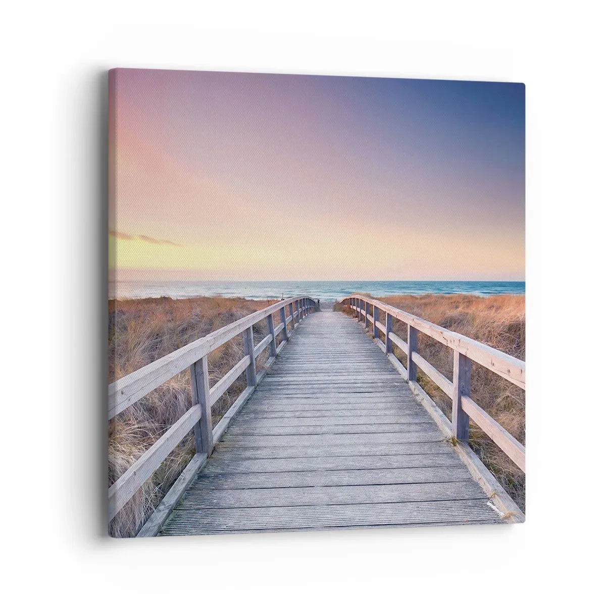 Obraz na plátne - Baltská večerná polárna žiara - 40x40 cm