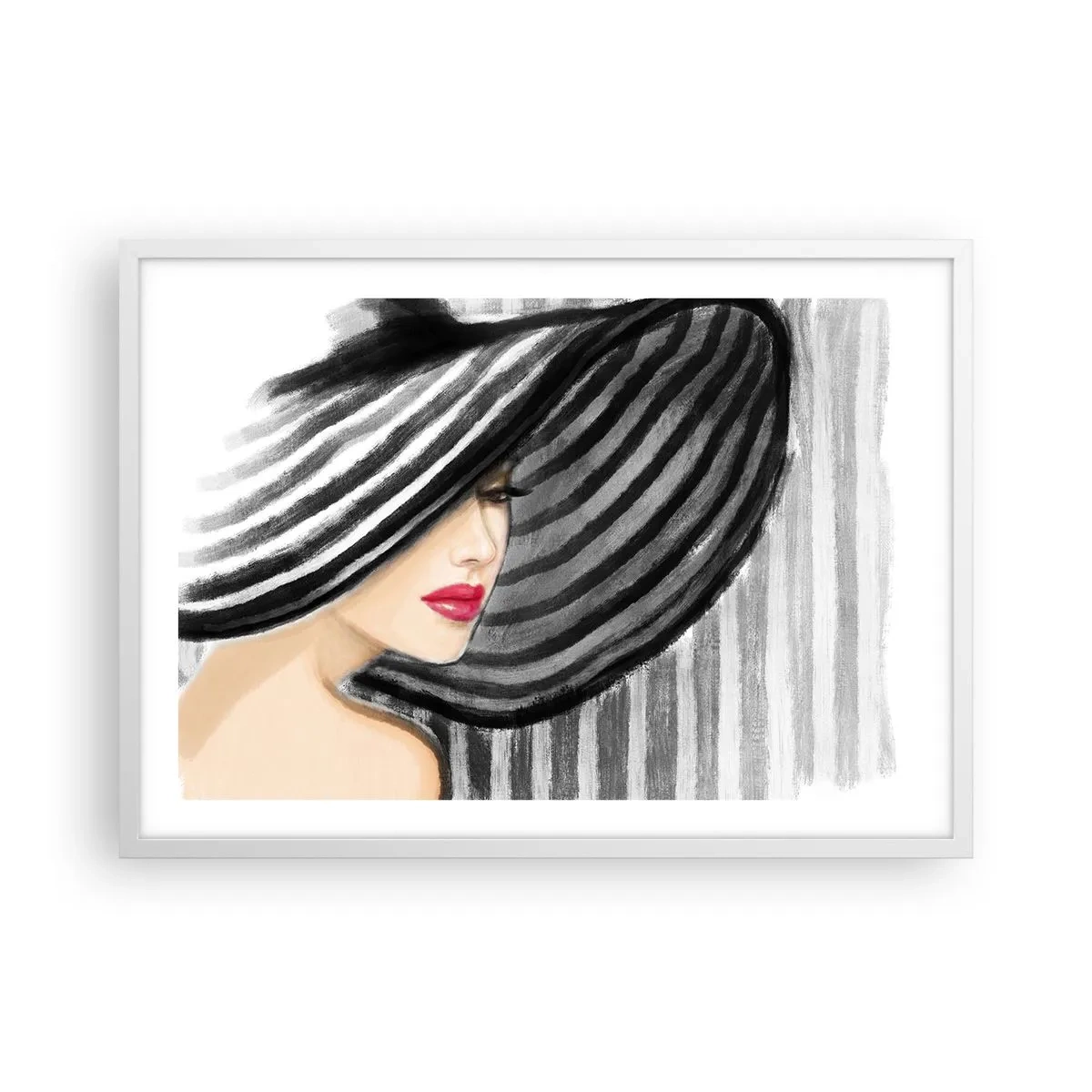 Plagát v bielom ráme - Kde ťa hľadať? - 70x50 cm