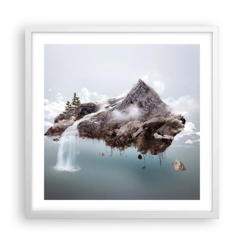 Plagát v bielom ráme - Pohľad surrealistu - 50x50 cm