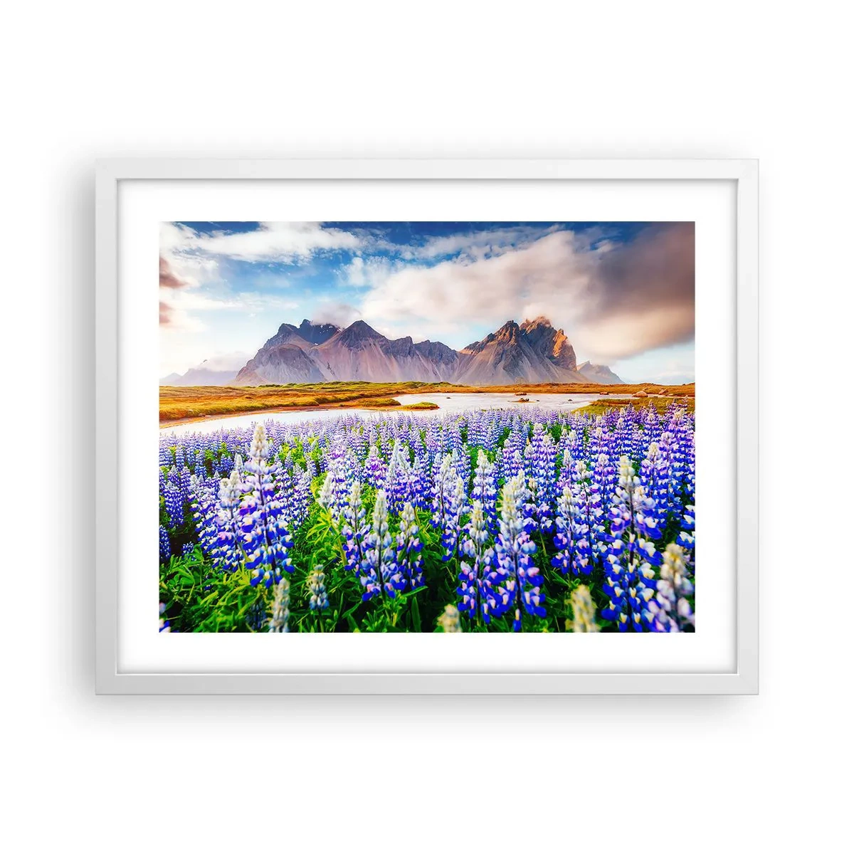 Plagát v bielom ráme - Sila a prísnosť vedľa miernosti - 50x40 cm