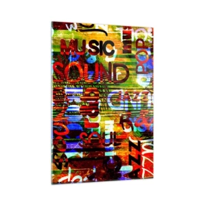 Obraz na skle - Všetky farby tónu - 50x70 cm