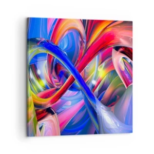 Obraz na plátne - Tanec farieb - 60x60 cm