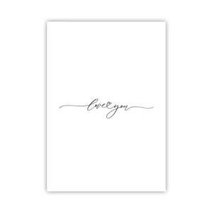 Plagát - Čierne na bielom - 70x100 cm