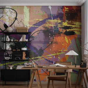 Samolepiaca Fototapeta Deluxe Sticker - Možno priamo alebo okolo - Abstrakcia, Kus, Moderný vzor - 250x175 cm