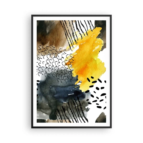 Plagát v čiernom ráme - Stretnutie živlov - 70x100 cm