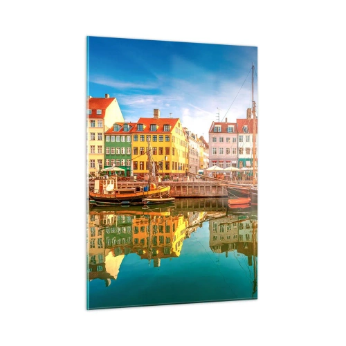 Obraz na skle - Pri vode hladkej ako zrkadlo - 50x70 cm