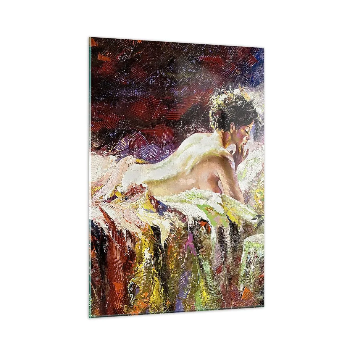 Obraz na skle - Zamyslená Venuša - 50x70 cm